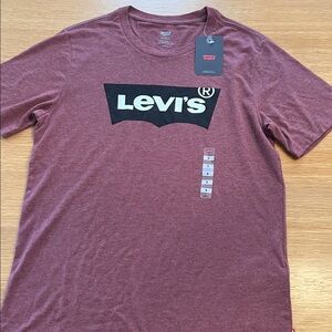 Levi's Men's Burgundy Logo Tee